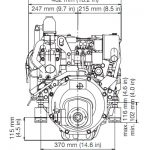 Yanmar 3YM30 Boat Engine Front View