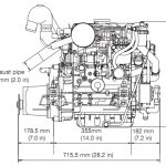 Yanmar 3YM30 Boat Engine Side View